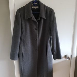 Ladies grey dress coat